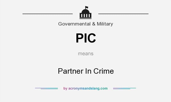 What does PIC mean? It stands for Partner In Crime