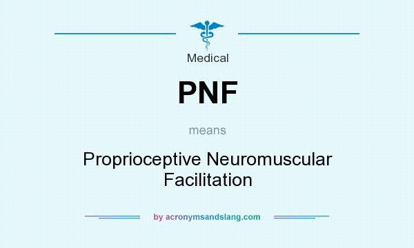 What does PNF mean? It stands for Proprioceptive Neuromuscular Facilitation