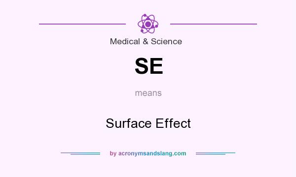What does SE mean? It stands for Surface Effect