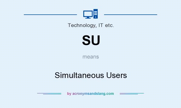What does SU mean? It stands for Simultaneous Users