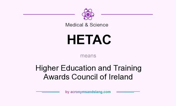 What does HETAC mean? It stands for Higher Education and Training Awards Council of Ireland