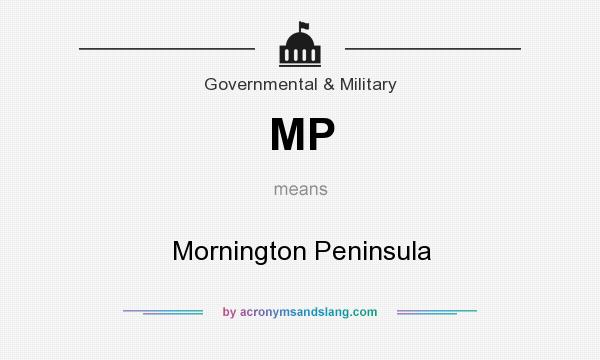 What does MP mean? It stands for Mornington Peninsula