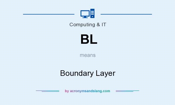 What does BL mean? It stands for Boundary Layer