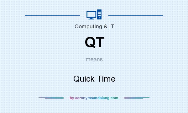 What does QT mean? It stands for Quick Time