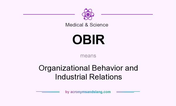 What does OBIR mean? It stands for Organizational Behavior and Industrial Relations