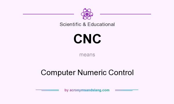 What does CNC mean? It stands for Computer Numeric Control