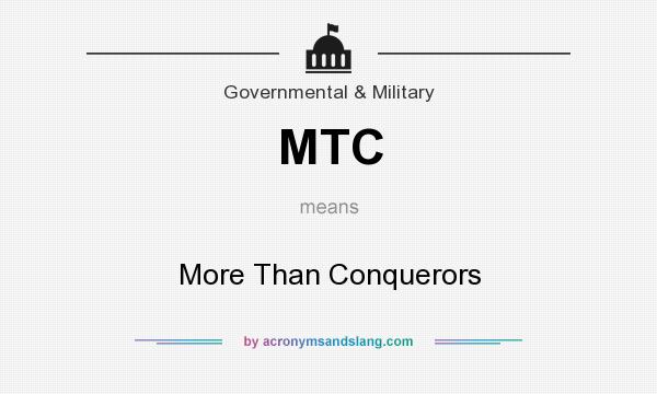 What does MTC mean? It stands for More Than Conquerors