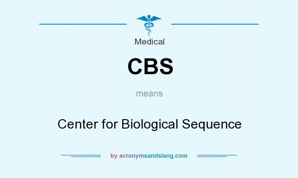What does CBS mean? It stands for Center for Biological Sequence