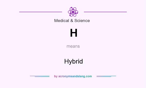 What does H mean? It stands for Hybrid