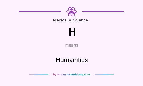 What does H mean? It stands for Humanities