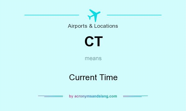 What does CT mean? It stands for Current Time