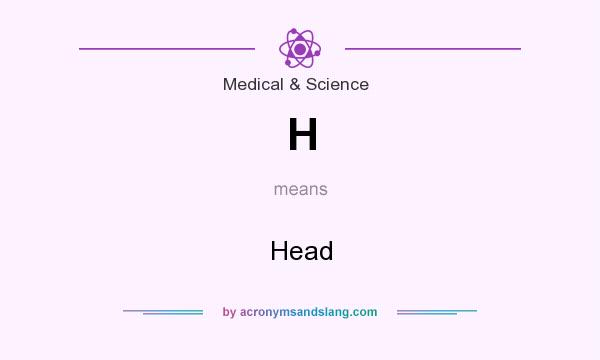 What does H mean? It stands for Head