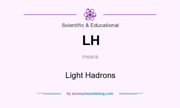 What does LH mean? It stands for Light Hadrons