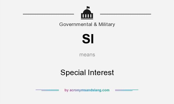 What does SI mean? It stands for Special Interest