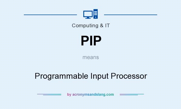 What does PIP mean? It stands for Programmable Input Processor