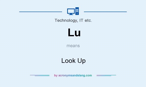 What does Lu mean? It stands for Look Up