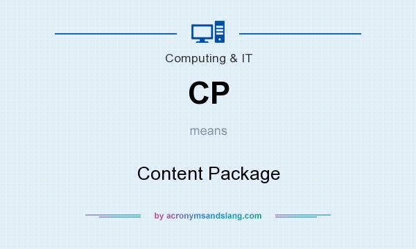 What does CP mean? It stands for Content Package