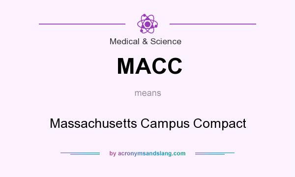 What does MACC mean? It stands for Massachusetts Campus Compact