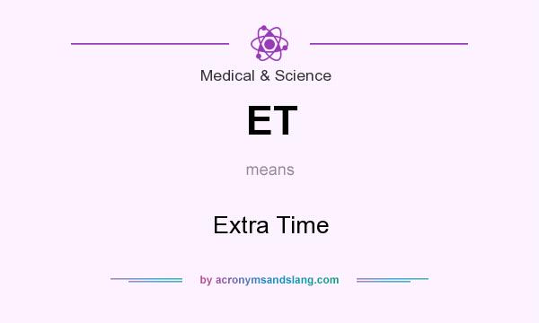 What does ET mean? It stands for Extra Time
