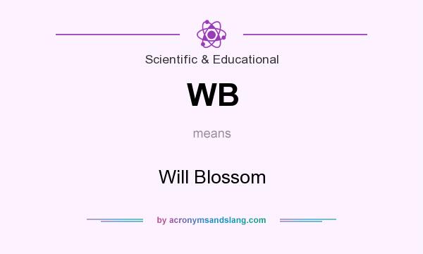 What does WB mean? It stands for Will Blossom