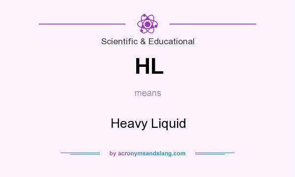 What does HL mean? It stands for Heavy Liquid