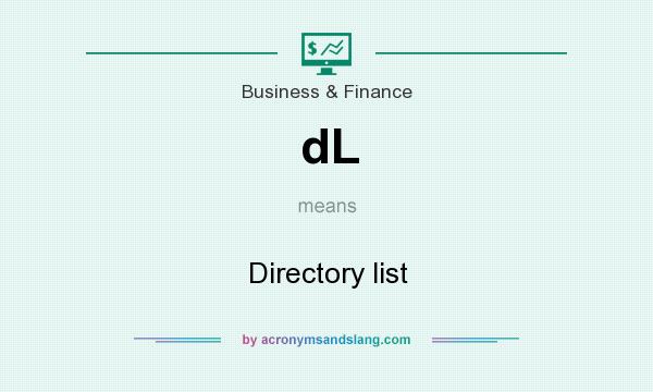 What does dL mean? It stands for Directory list