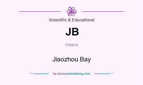 What does JB mean? It stands for Jiaozhou Bay
