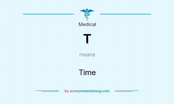 What does T mean? It stands for Time