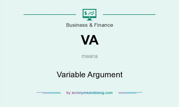 What does VA mean? It stands for Variable Argument