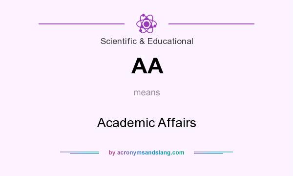 What does AA mean? It stands for Academic Affairs