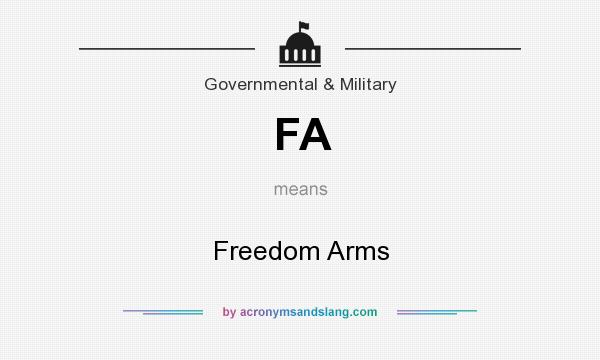 What does FA mean? It stands for Freedom Arms