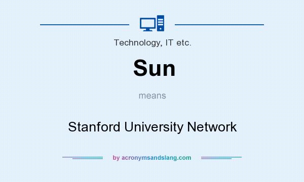What does Sun mean? It stands for Stanford University Network