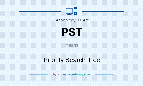 What does PST mean? It stands for Priority Search Tree
