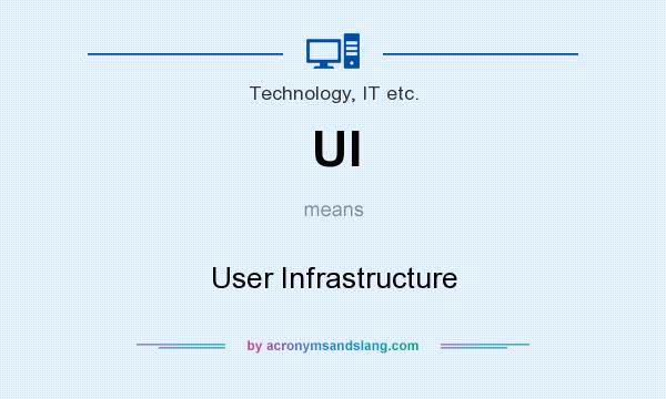 What does UI mean? It stands for User Infrastructure