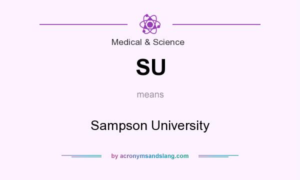 What does SU mean? It stands for Sampson University