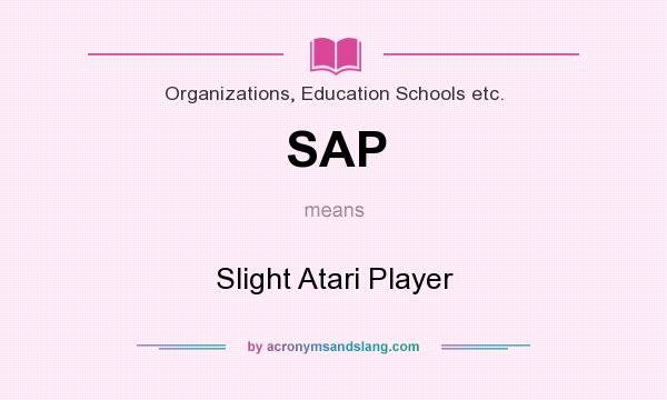What does SAP mean? It stands for Slight Atari Player