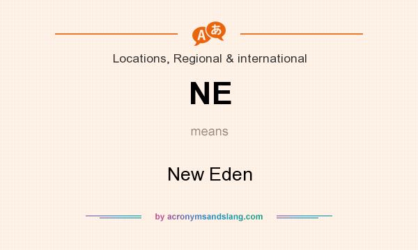 What does NE mean? It stands for New Eden