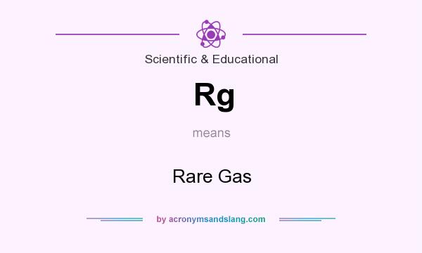 What does Rg mean? It stands for Rare Gas