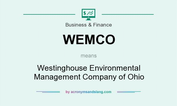 What does WEMCO mean? It stands for Westinghouse Environmental Management Company of Ohio