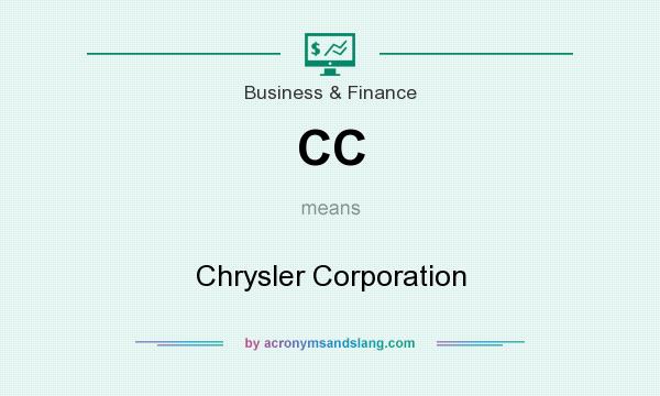 What does CC mean? It stands for Chrysler Corporation