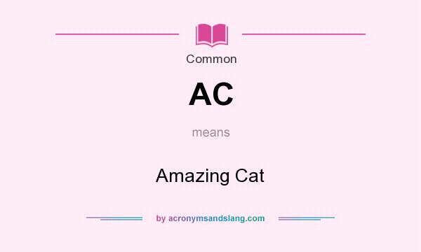 What does AC mean? It stands for Amazing Cat
