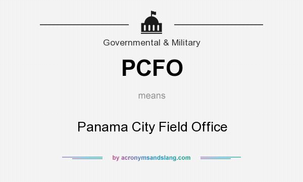What does PCFO mean? It stands for Panama City Field Office