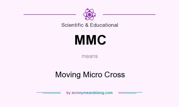 What does MMC mean? It stands for Moving Micro Cross