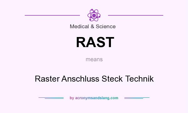 What does RAST mean? It stands for Raster Anschluss Steck Technik