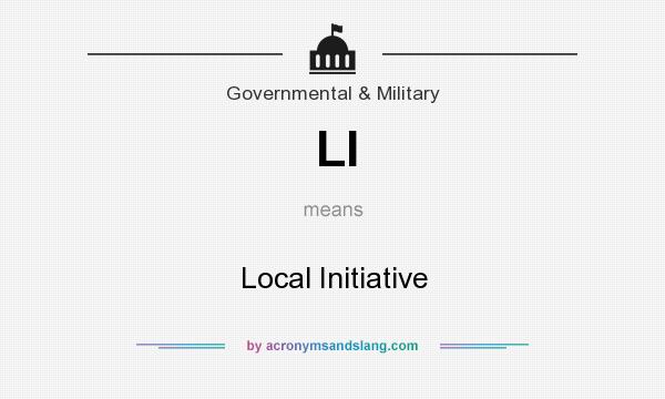 What does LI mean? It stands for Local Initiative