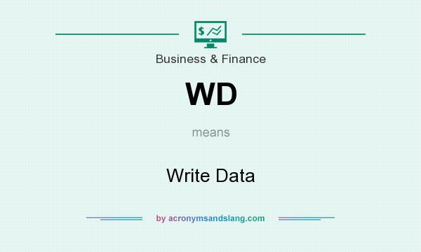What does WD mean? It stands for Write Data