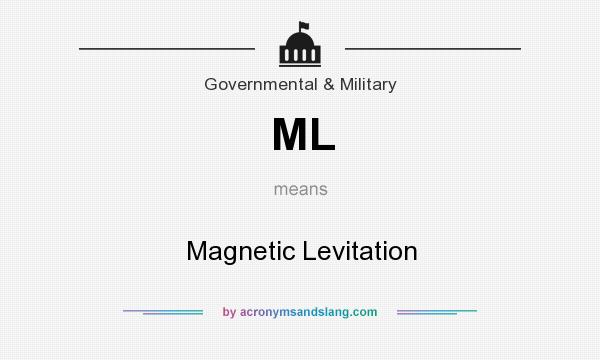What does ML mean? It stands for Magnetic Levitation