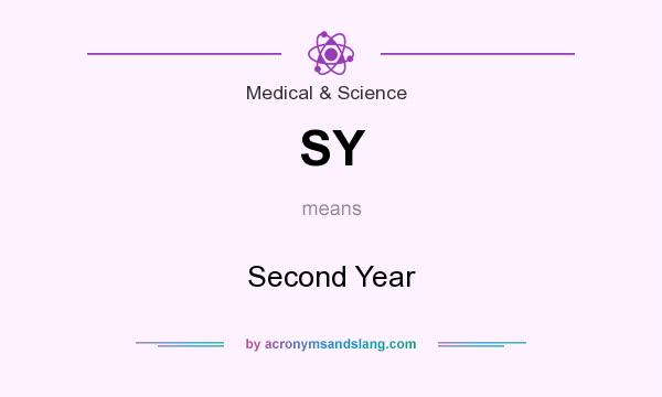 What does SY mean? It stands for Second Year