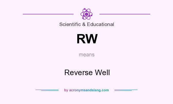 What does RW mean? It stands for Reverse Well