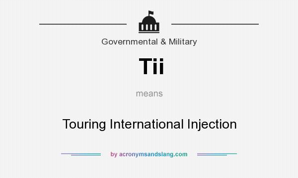 What does Tii mean? It stands for Touring International Injection